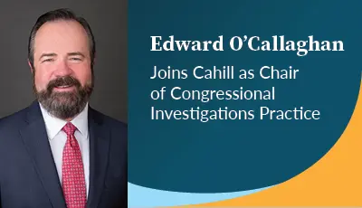 Edward O'Callaghan Joins Cahill