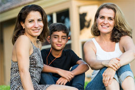 A Cahill pro bono team represents Sanctuary for Families as amicus curiae in a trailblazing appeal that expanded the definition of "parent" in <em>Brooke S.B. v. Elizabeth A. C.C</em>. The decision was a groundbreaking departure from 25 years of precedent under which partners in same-sex couples who were not the biological or adoptive parent of a child lacked standing to seek custody or visitation after the couple's relationship ended.