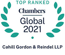 Chambers Global Ranks Cahill as Top Law Firm Globally in Capital Markets High-Yield Products